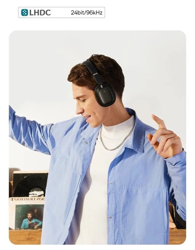Baseus H1i Wireless Headphone Earphone Stereo Headset Hi-Res Denoise Bluetooth gallery