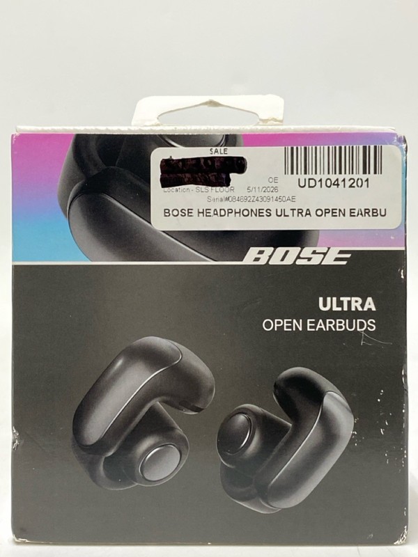 BOSE ULTRA OPEN EAR DESIGN EARBUDS WIRELESS BLUETOOTH BLACK (UD1041201)