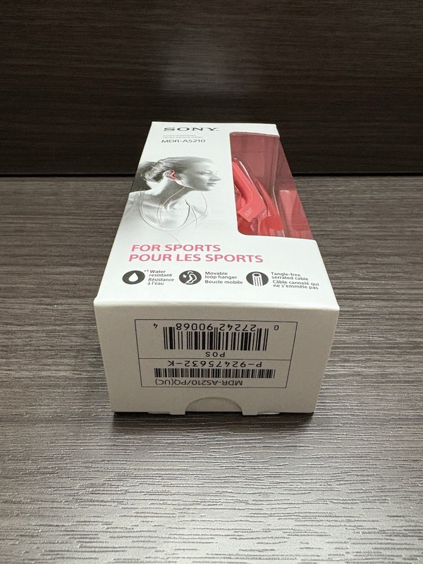 Sony Sport PINK MDR-AS210 Lightweight Adjustable Compact Headphones *RARE* gallery