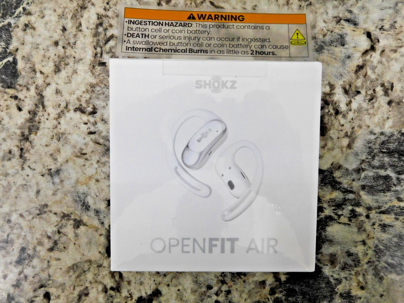 Shokz OpenFit Air True Wireless Bluetooth Earbuds -WHITE- (T511) SEALED