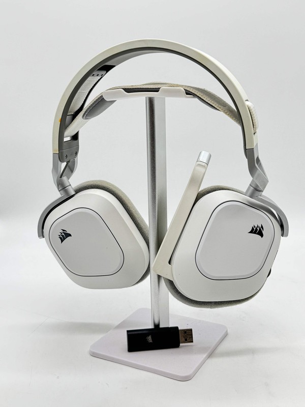 Corsair HS80 RGB Wireless Gaming Headset White w/ USB Receiver Dolby Atmos PC PS