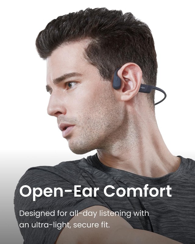 OpenRun Bone Conduction Open-Ear Bluetooth Sport Headphones, Running Workout ... gallery