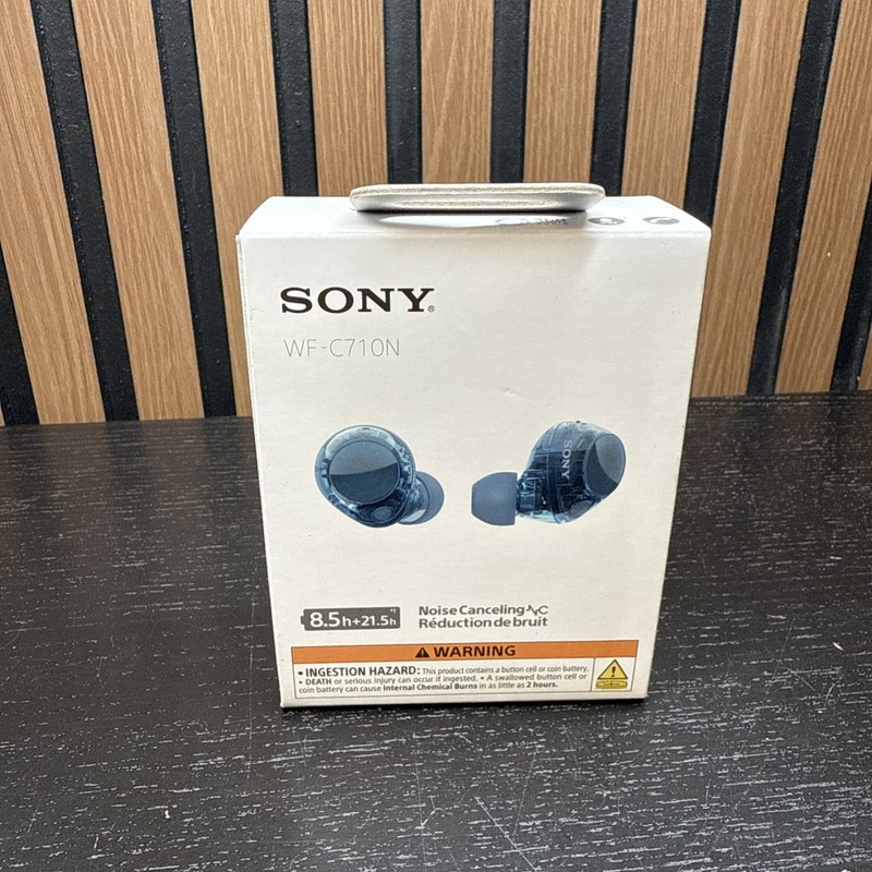 Sony WF-C710N Wireless Earbuds – Glass Blue – New (1817)