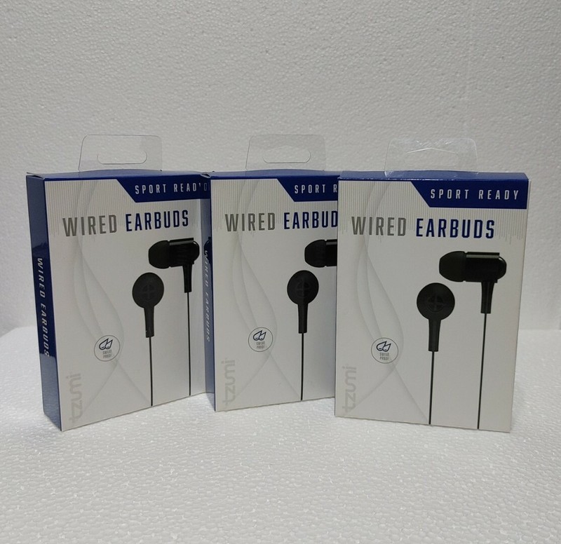 Sports Ready Wired earbuds by Tzumi Includes Three Extra Pairs Silicone Tips gallery