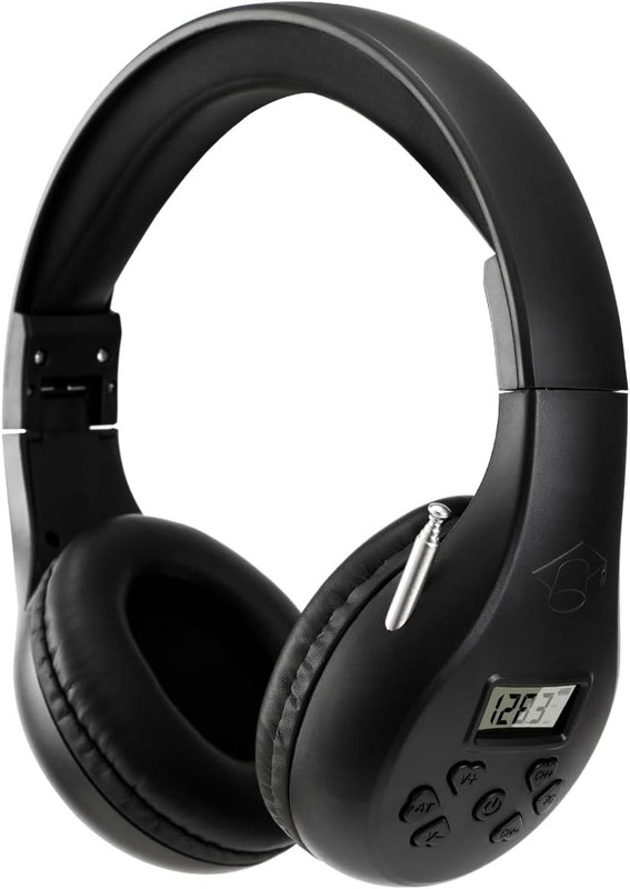 Digital FM Radio Headphones with Adjustable Headband for Outdoor Activities gallery