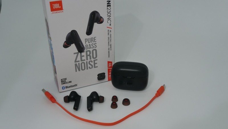 JBL Tune 230NC Pure Bass Zero Noise Bluetooth Earbuds Headphones + Box