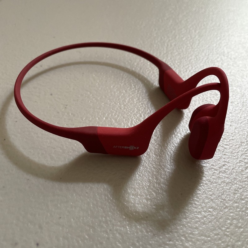 AfterShokz Aeropex Bone Conduction Wireless Headphones - Red gallery