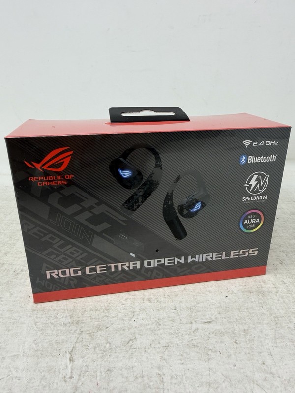 🔥Sealed🔥 Asus ROG Cetra Open Wireless Ear-Hook Bluetooth Earbuds – Black