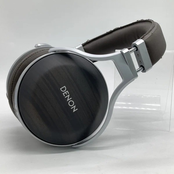 Denon AH-D5200 Over the Ear Headphones Zebra wood Brown USED