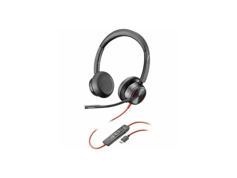 Poly Blackwire 8225 Stereo USB-C Headset +USB-C/A Adapter – Stereo – USB Type C