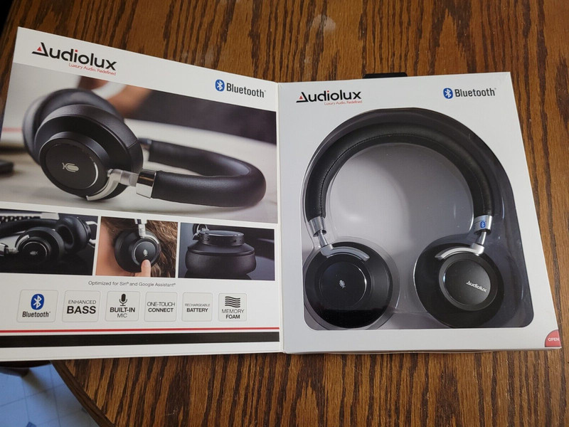 New In The Box AUDIOLUX Bluetooth Voice Assistant Wireless Stereo Headphone gallery