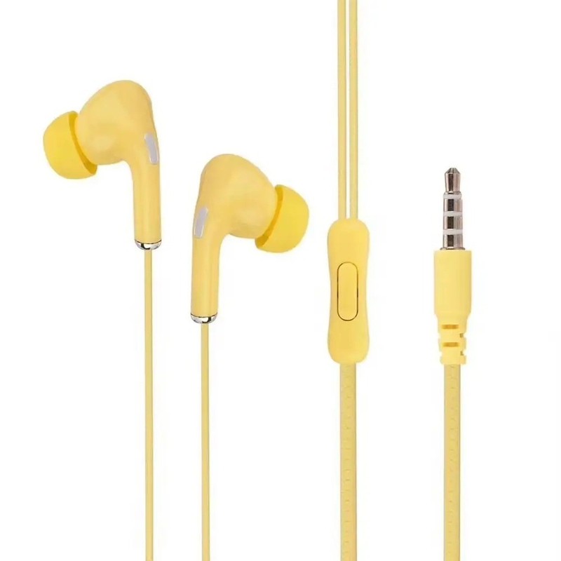 High Definition Wired Earphones 3.5mm In-Ear Headset with Mic for Mobile Phones