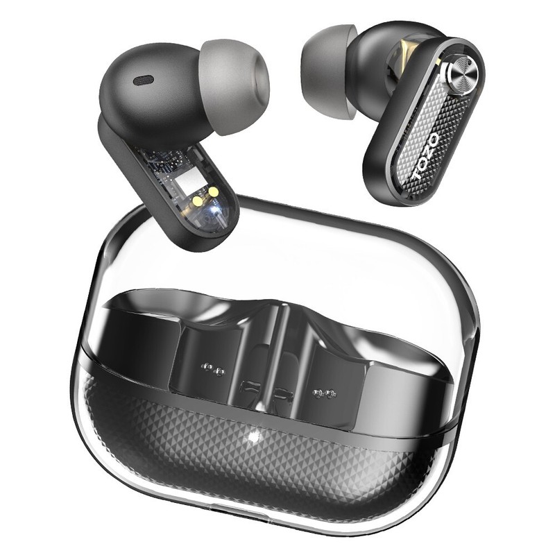 TOZO Crystal Pods Wireless Earbuds with 4 Mics ENC AI Clear Calls Bluetooth 5.4