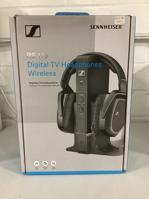Sennheiser RX 175 Digital Wireless TV Headphones w/ Transmitter New & Sealed
