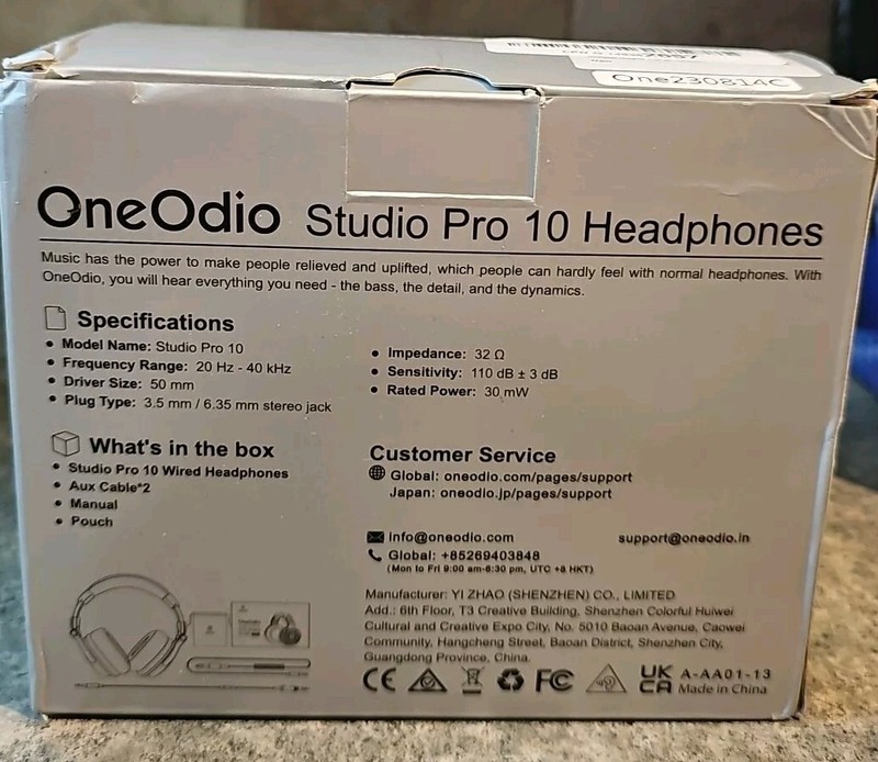 OneOdio Pro 10 Over Ear 50mm Driver Wired Studio DJ Headphones Headset, Pink gallery