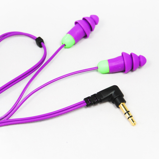 Plugfones OSHA certified earplugs for work headphones ear plugs with music