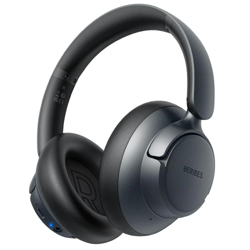 BERIBES Upgraded Hybrid Active Noise Cancelling Headphones with Transparent Mode