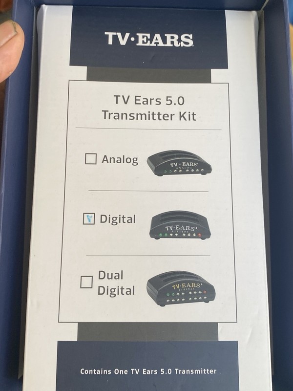 TV Ears Digital Wireless Headset System Transmitter Base Power Cables Tested gallery