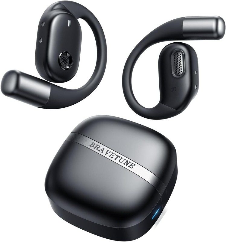 Open Ear Headphones, Bluetooth Wireless Headphones, OWS Air Conduction Earbuds f
