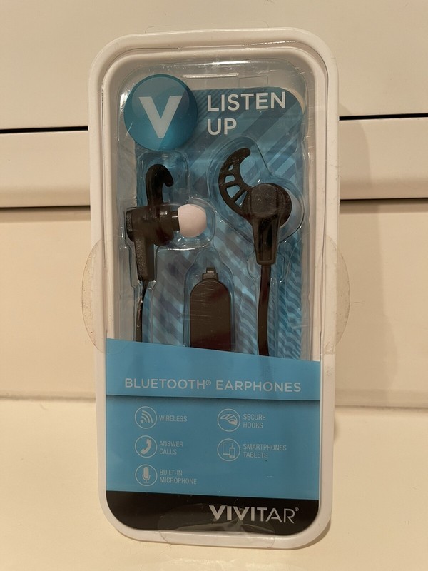 Vivitar Bluetooth Earphones Built In Microphone Wireless Android iPhone