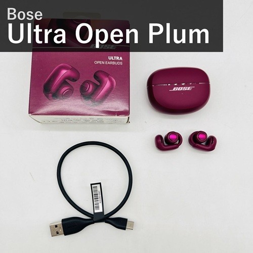 Bose Ultra Open Earbuds LE Earphones Open Ear Bluetooth Deep Plum w/box