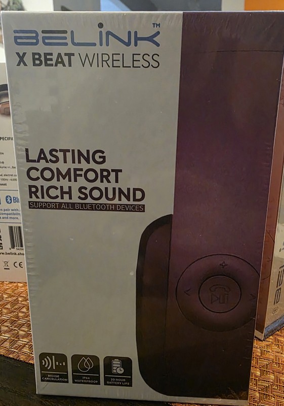 Belink X Beat Wireless Headphones Bluetooth Purple -New