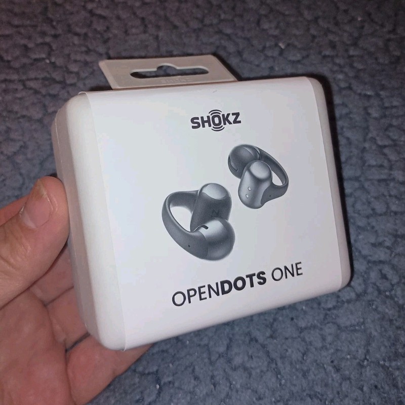 Shokz OpenDots ONE Open-Ear Clip-On Bluetooth Black. Brand new. Never Opened.