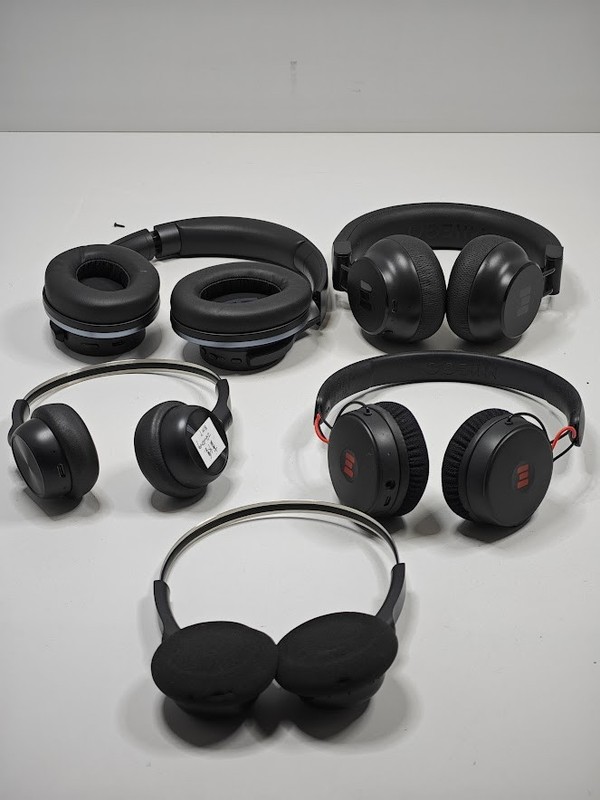 Lot of 5 Untested Miiego Headphones - Various Colors & Models gallery