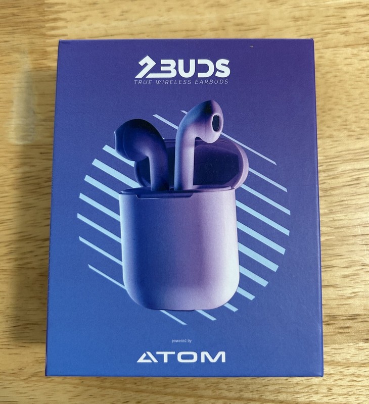 ATOM Earbuds – 30 Foot Range Voice Assistant Enabled New in Open Box Touch Activ