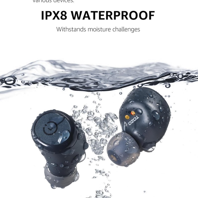 TOZO T10 Wireless Earbuds Bluetooth 5.3 55H Playtime Waterproof Charging Case gallery