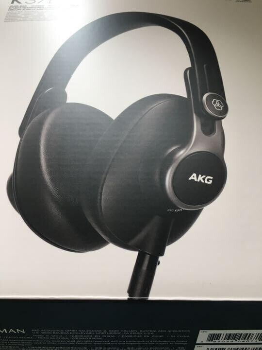 AKG K371 Professional Studio Headphones Japan Black Audio Equipment 3.5mm Jack