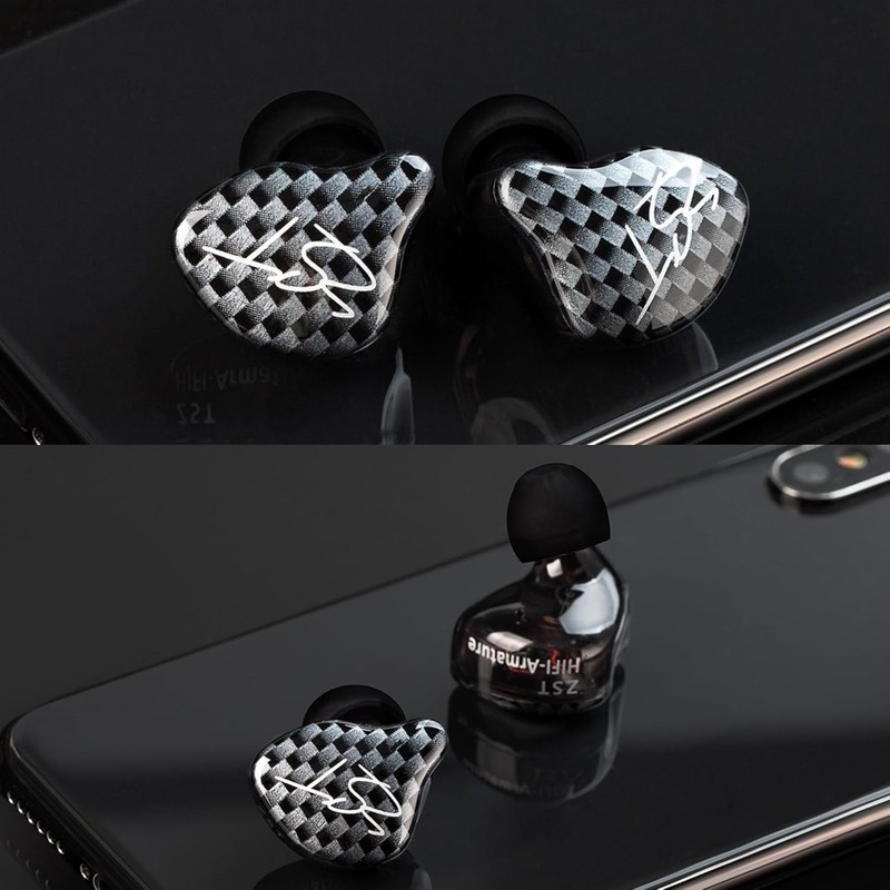 ZST Hybrid Armature+Dynamic HiFi Wired Earbuds - Black gallery