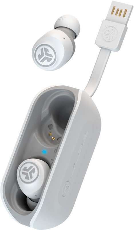 JLab Go Air True Wireless Bluetooth Earbuds EBGOAIRRWHTGRY82 - White gallery