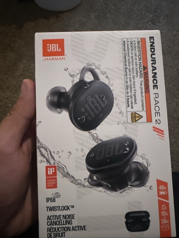 JBL Endurance Race TWS True Wireless In-Ear Sport Headphones – Black