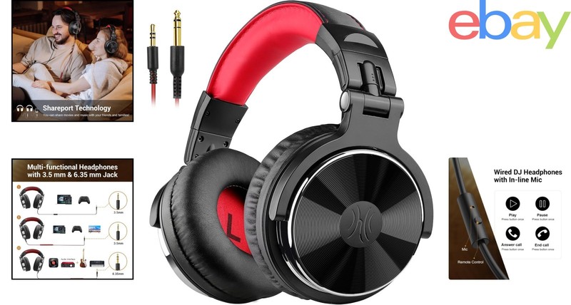 Circumaural Headsets with Noise Isolation and Adjustable Headband for Comfort gallery