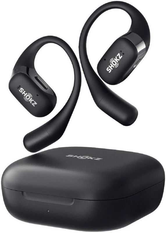 Shokz OpenFit Open-Ear Bluetooth True Wireless Earbuds – Black (T910)