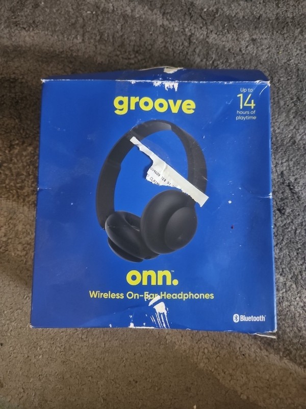 Groove Onn. Wireless On-Ear Bluetooth Headphones – 14 Hour Battery Life