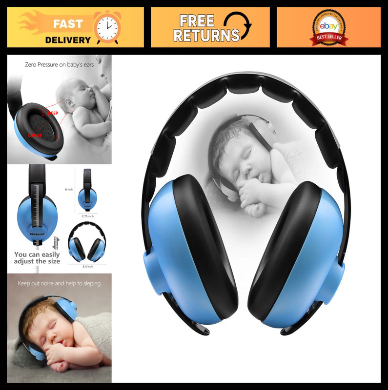 Noise Cancelling Baby Headphones – Ear Protection for Infants 3 Months to 3 Year