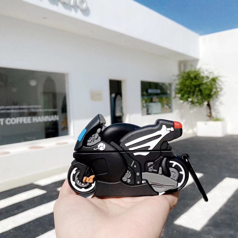 For Beats Studio Buds Motorcycle Protective Cover Silicone Cartoon Case