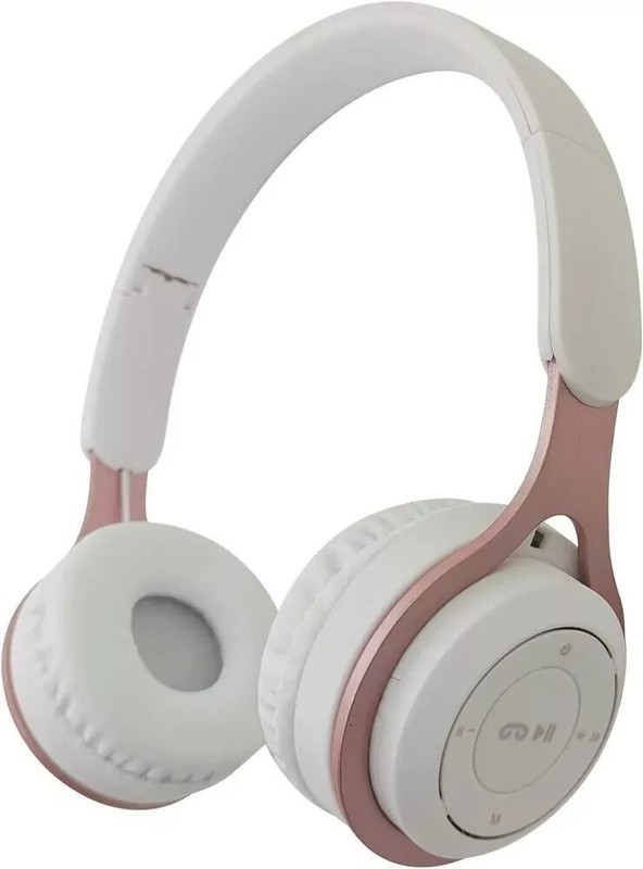 Premium Foldable Wireless Headphones - Color Rose Gold and White - Gabba Goods gallery