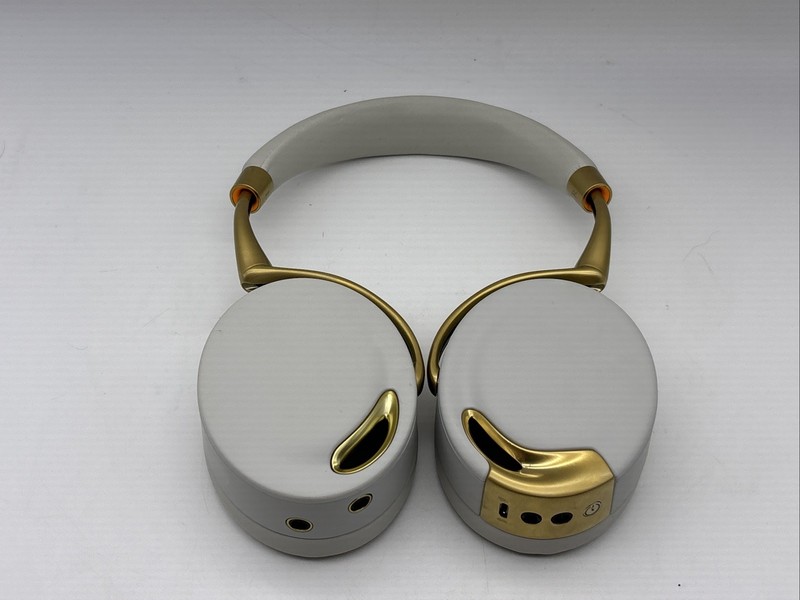 Parrot Zik Wireless Noise Cancelation Bluetooth Headphones - WHITE - YELLOW GOLD gallery