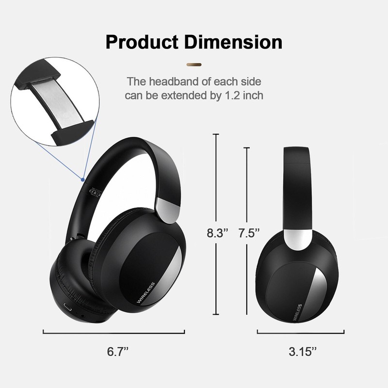 Wireless Bluetooth Over-Ear Headphone Headset For Apple iPhone 14 Pro Max Plus gallery