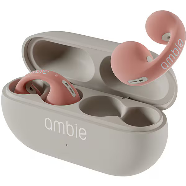 ambie wireless earphones sound earcuffs Bluetooth flamingo beige AM-TW02/FBC