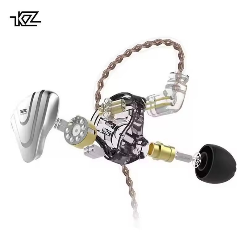 KZ ZSX Terminator Metal Headset 5BA+1DD Hybrid 12 drivers HIFI Bass Earbuds gallery