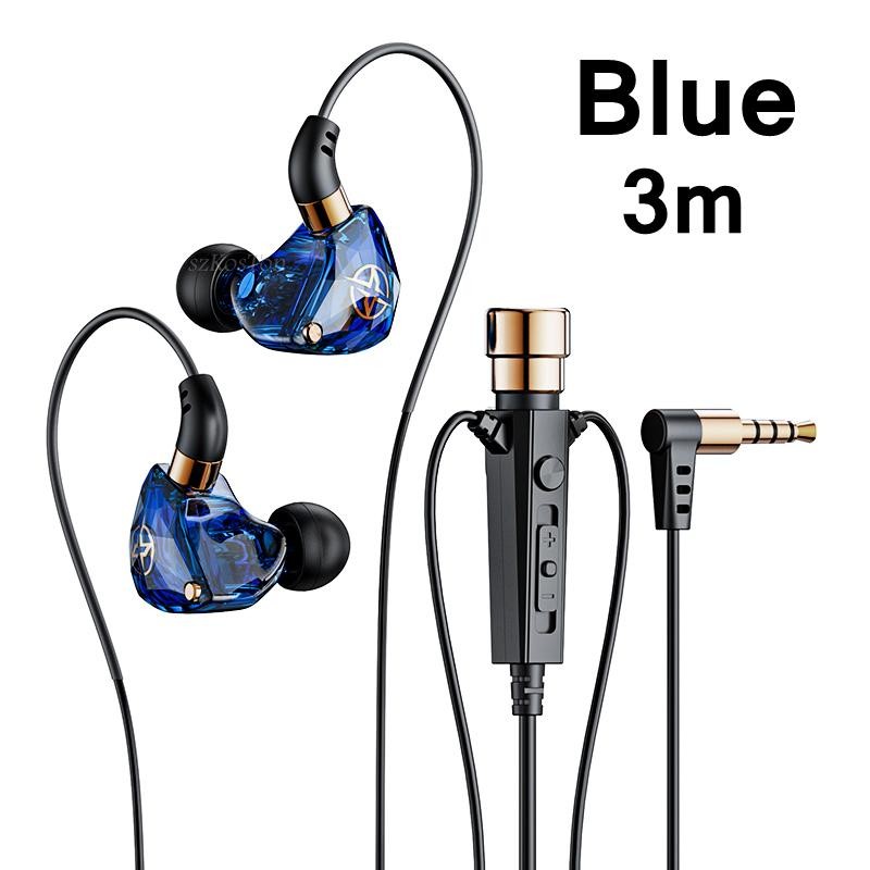 Hifi Wired Headphones with Microphone Noise-cancelling Dynamic Earphones in Ear