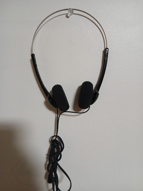 Vtg Kenwood Metal Lightweight Adjustable Headphones Tested Black -4G