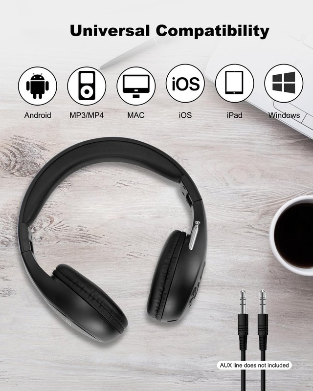 Digital FM Radio Headphones with Adjustable Headband for Outdoor Activities gallery