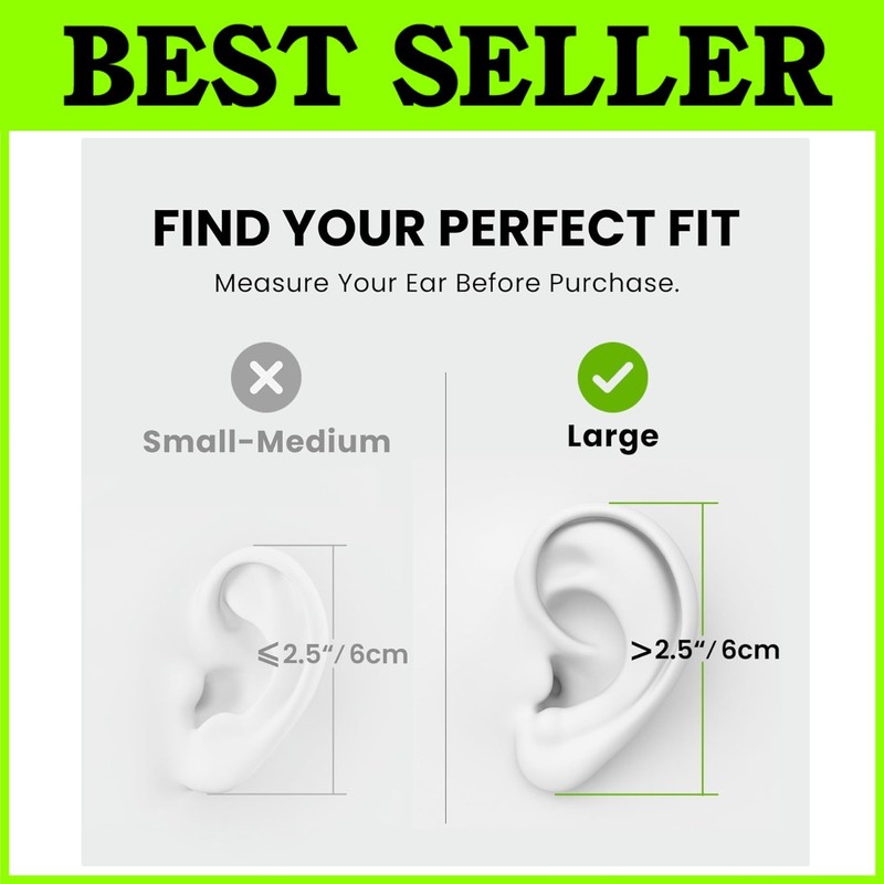 Resolve USB-C Earbuds w/Mic & Over-Ear Hook – Large Size