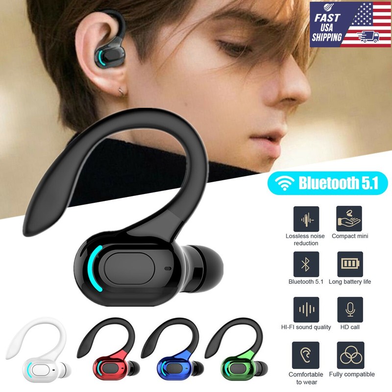 Bluetooth 5.0 Headset TWS Wireless Earphones Earbuds Stereo Headphones Ear Hook