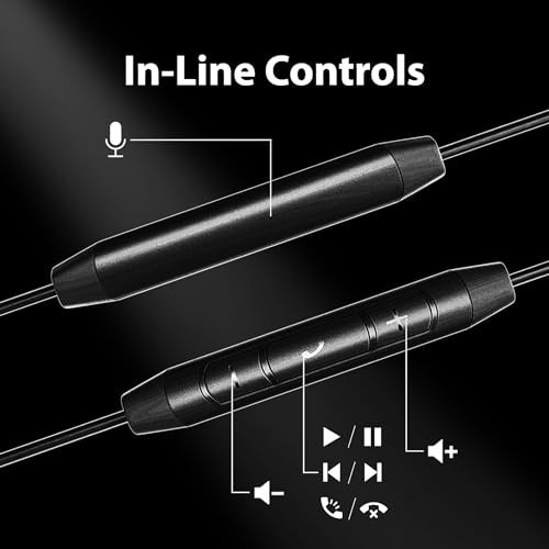 Open-Ear Wired Earbuds with Mic & Over-Ear Hook for Small Ears - Ideal for Offic gallery